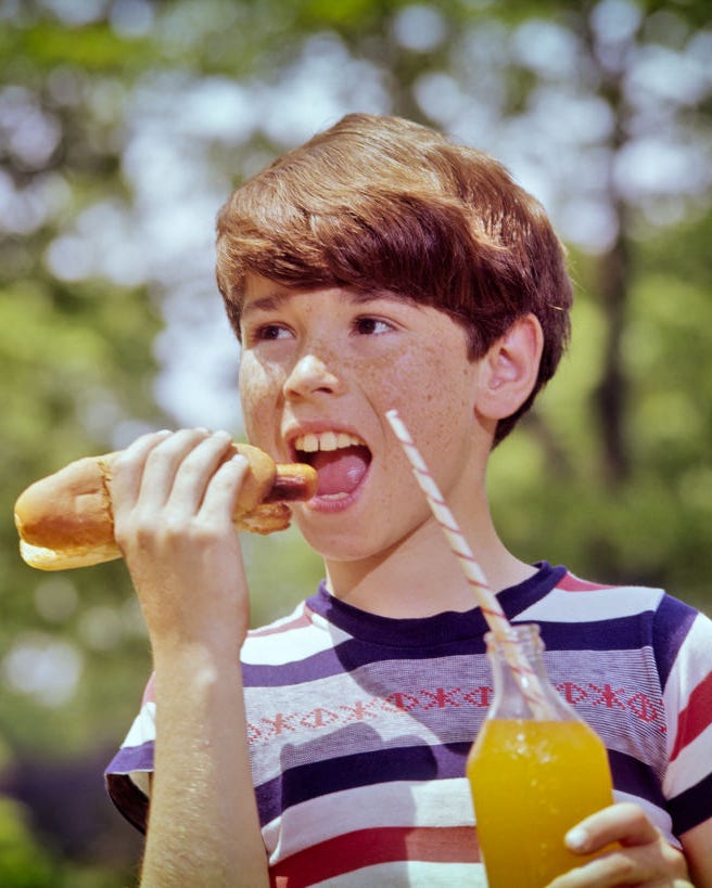 best picnic games hotdog eating contest