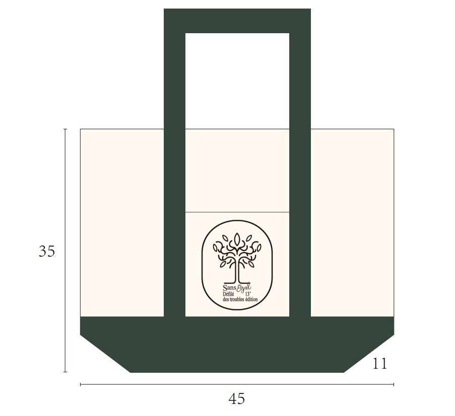 example of the custom totes bag mock up