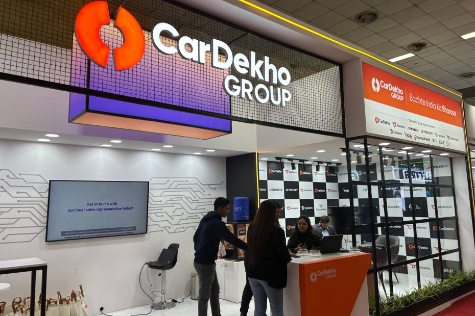 CarDekho stall at auto expo 2025