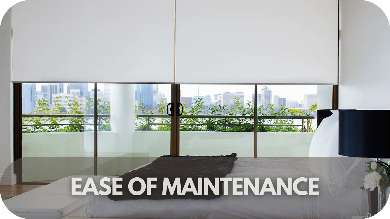 Comparison of maintenance ease between roller and venetian blinds