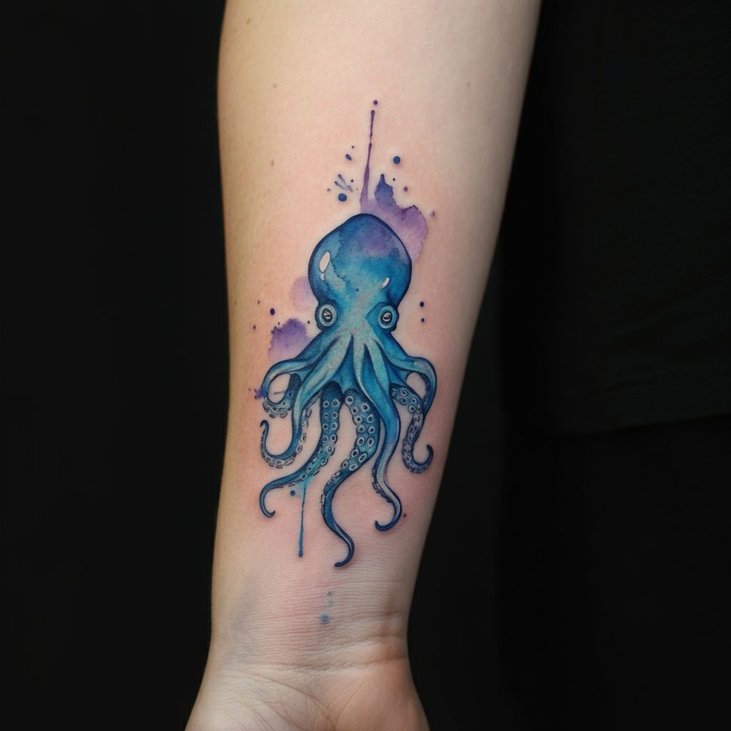 Kraken Tattoo on wrist
