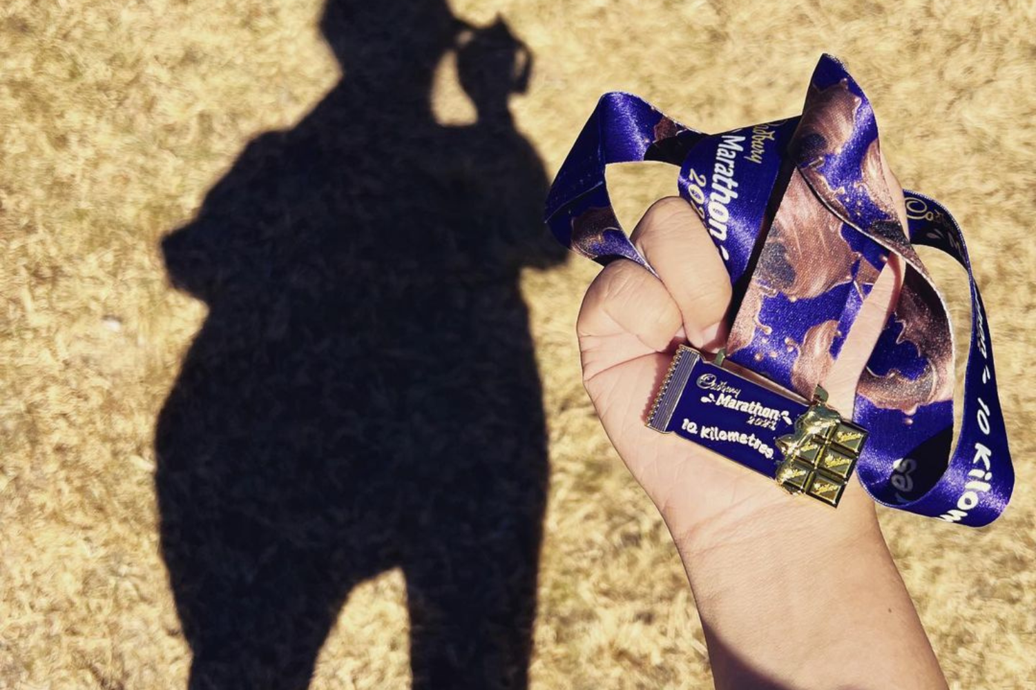 Photo of the 2022 CadburyMarathon medal