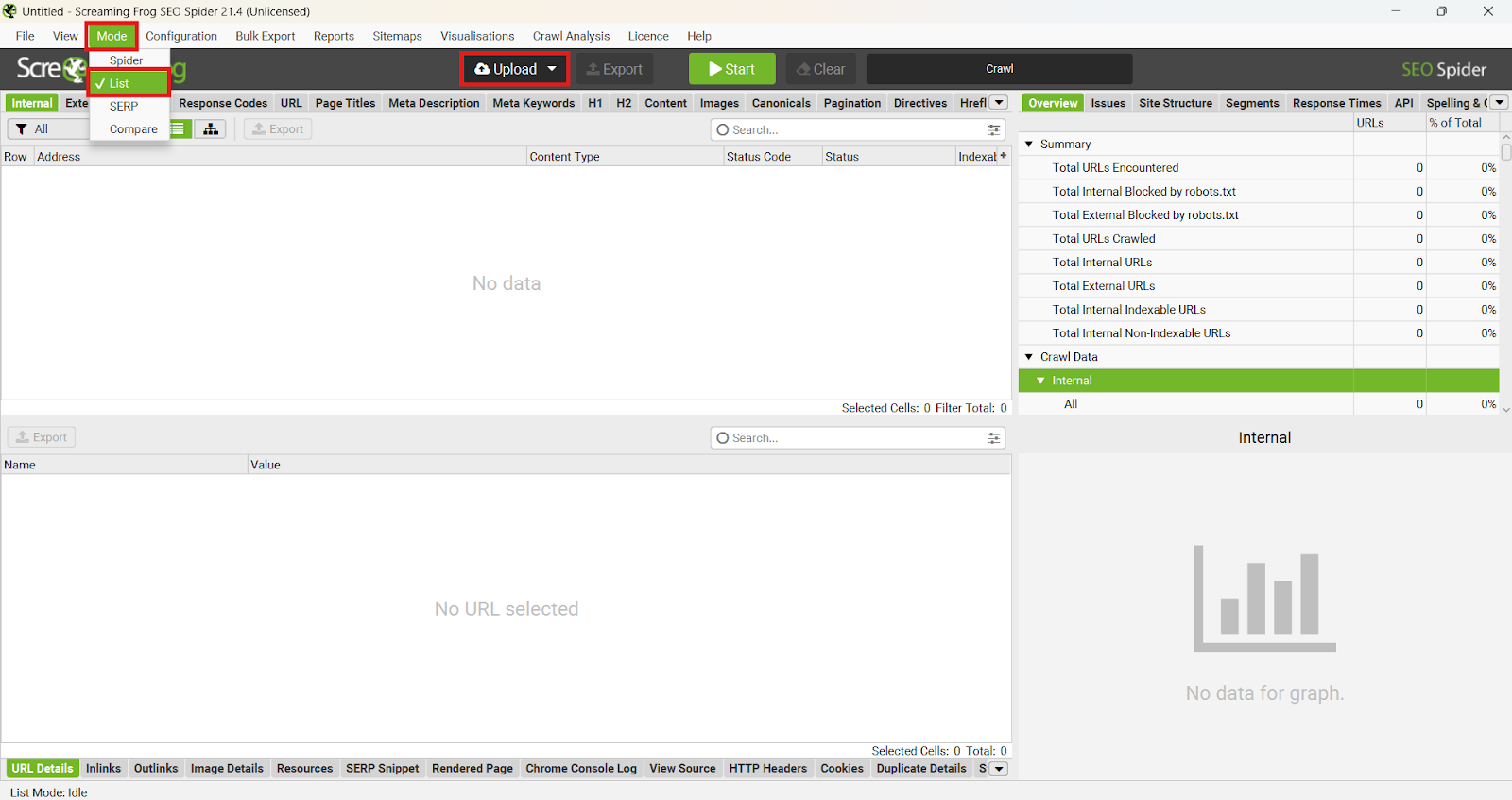 Best Free SEO Site Analysis Tools - ScreamingFrog Screenshot 2