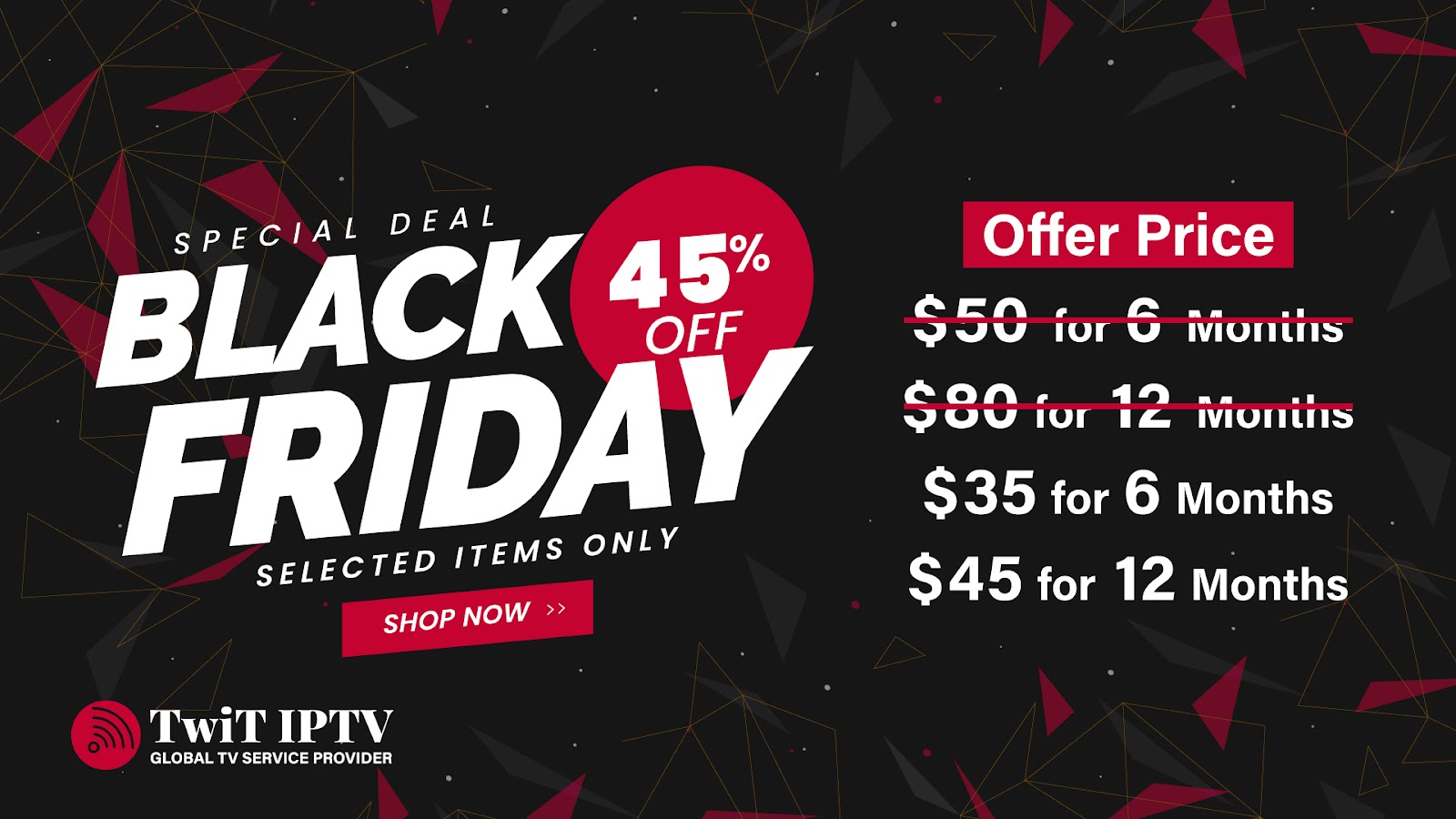 Twit IPTV Black Friday Offer