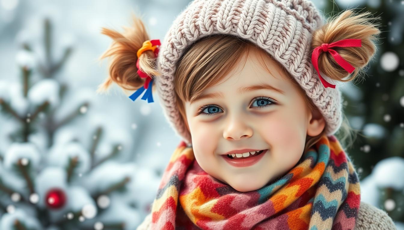 winter hairstyle for kids