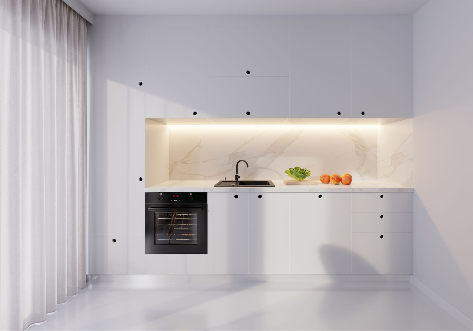 white kitchen cabinets_Preferred Construction