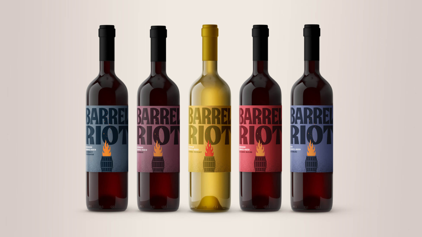 Image from the Barrel Riot: Crafting a Wine Branding and Visual Identity article on Abduzeedo