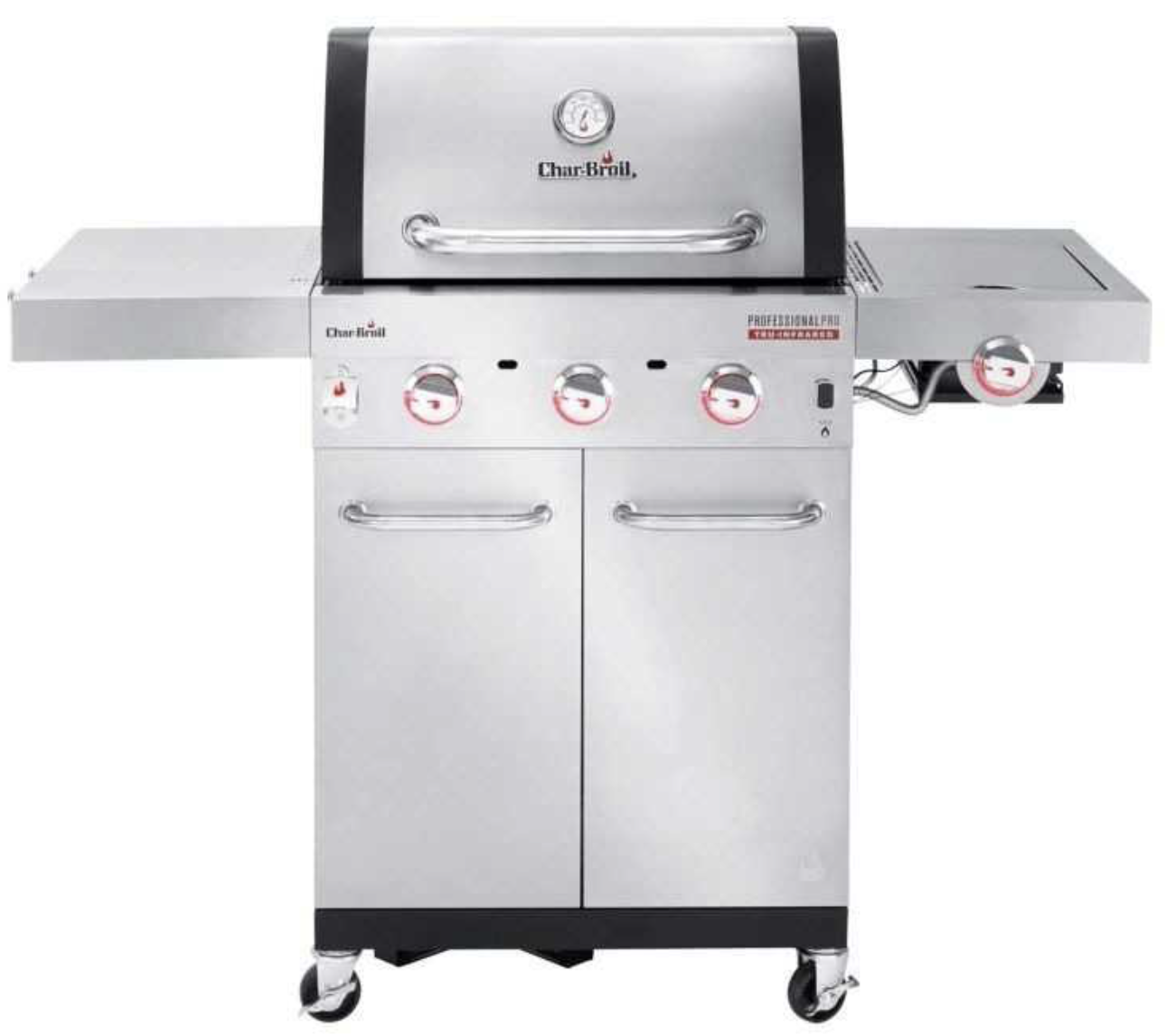 Gratar pe gaz din inox Char-Broil Professional Pro S 3, grile din fonta, sear burner, TRU-Infrared 140920