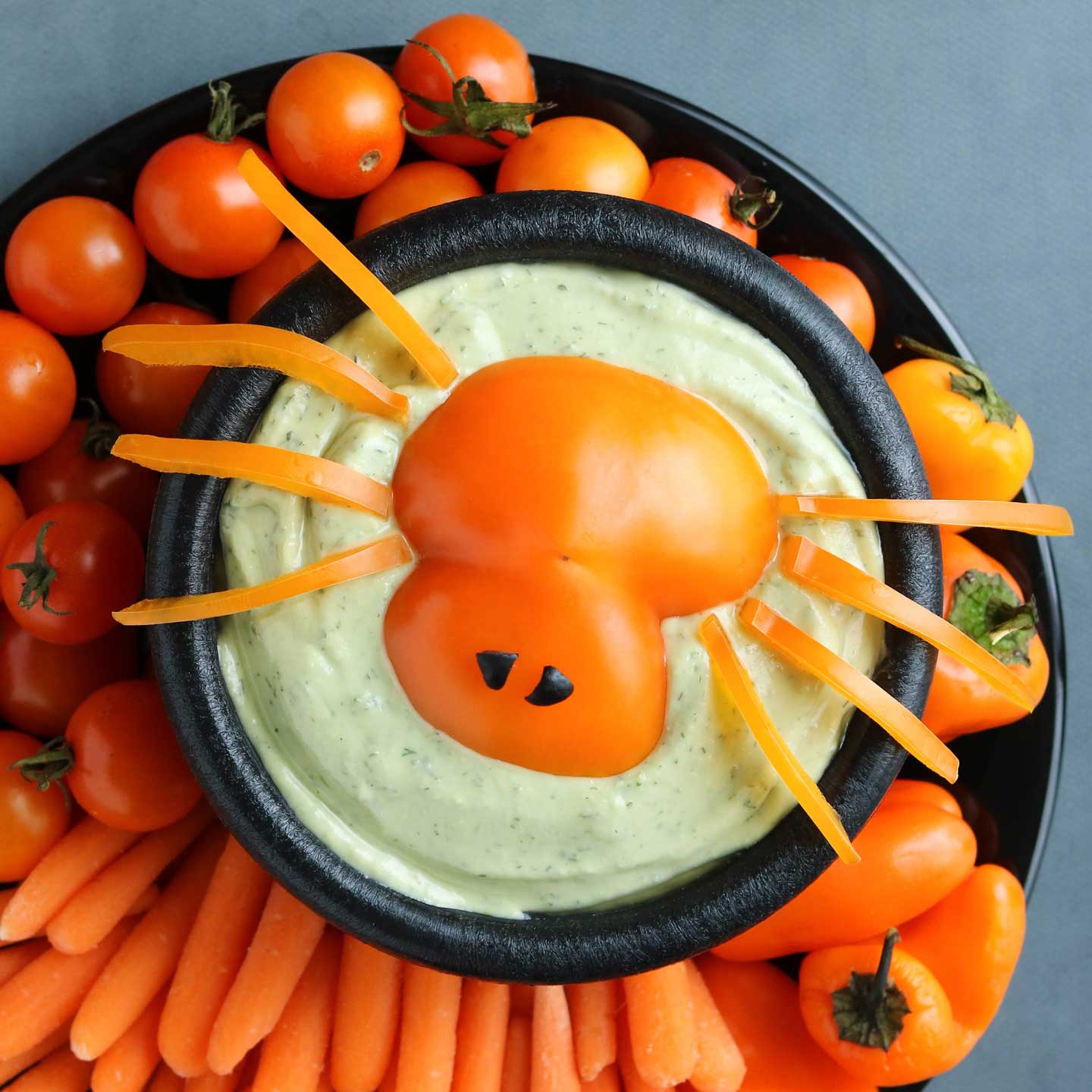 Spider Halloween Appetizer Dip