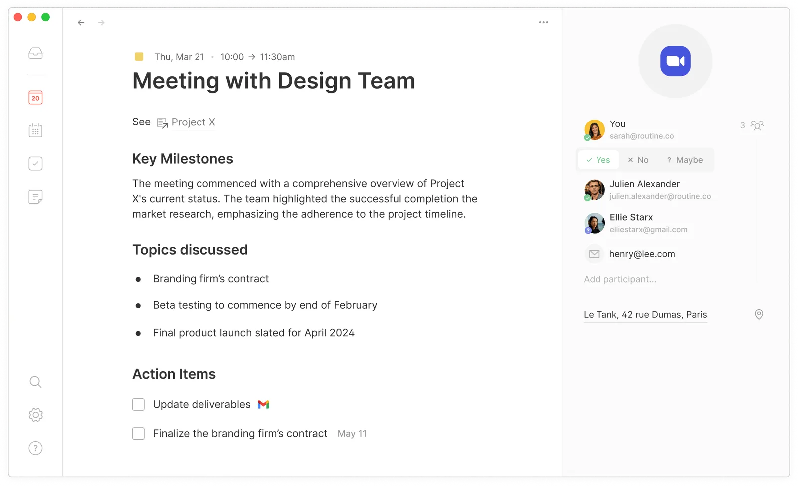 Routine: Alternative Motion with integrations for all the tools