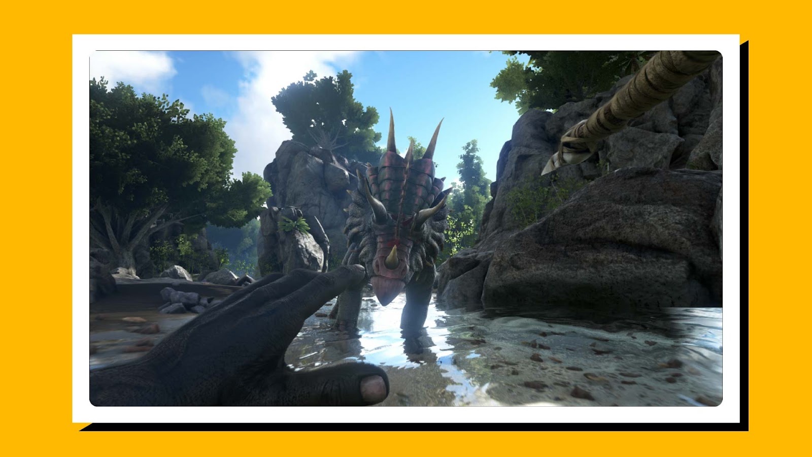 screenshot of the game Ark: Survival Evolved in action