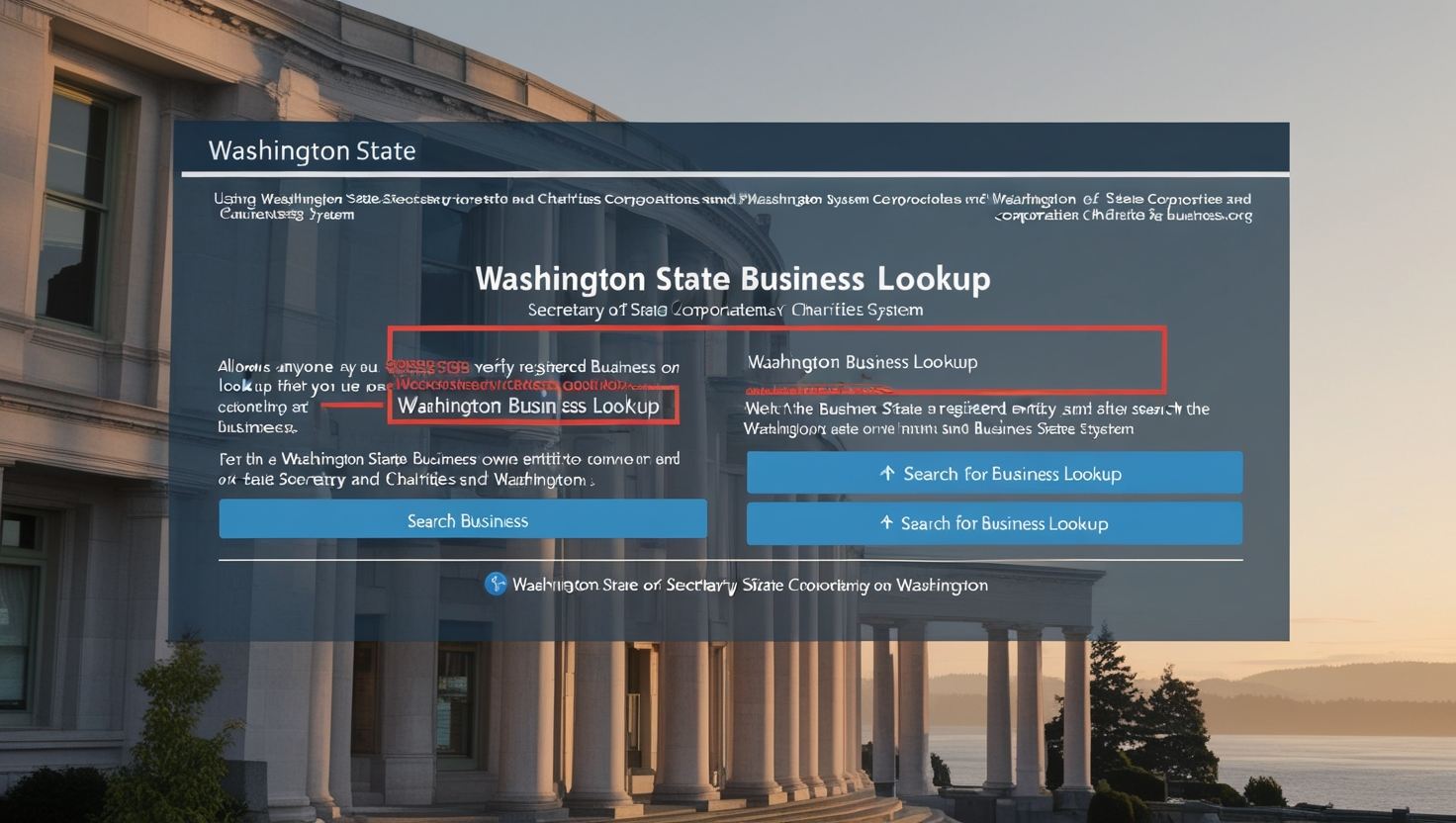 Washington State Business Lookup