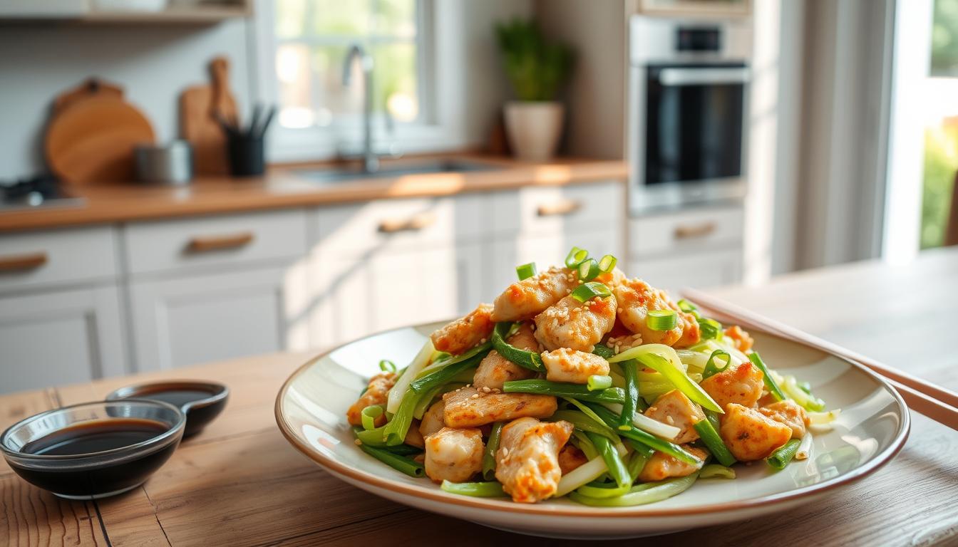 quick chicken cabbage meal