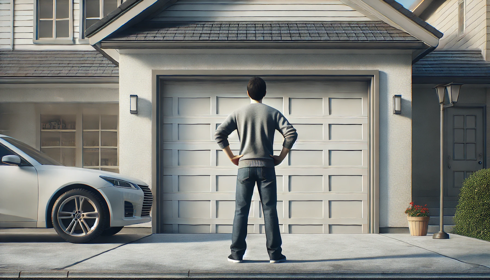 open garage door manually from outside