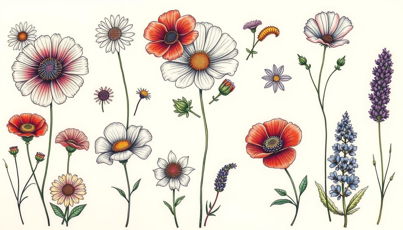 wildflower tattoo designs