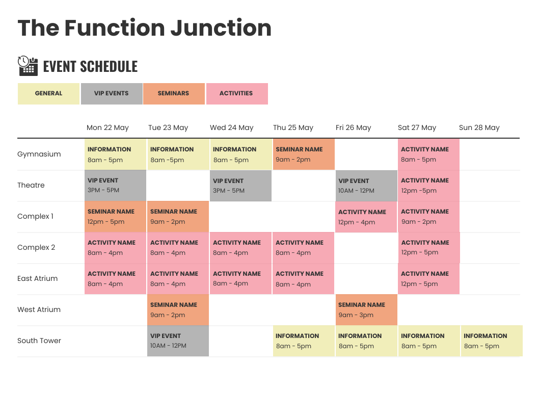 Event Project Timeline Infographic Template