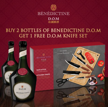 BENEDICTINE D.O.M & Knife Set