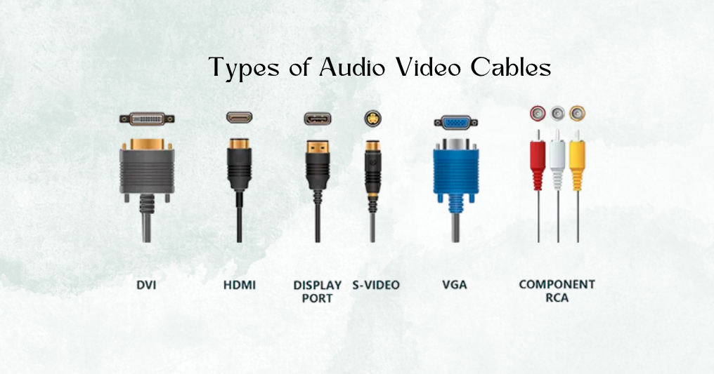 What Are the Different Types of Audio Video Cables?