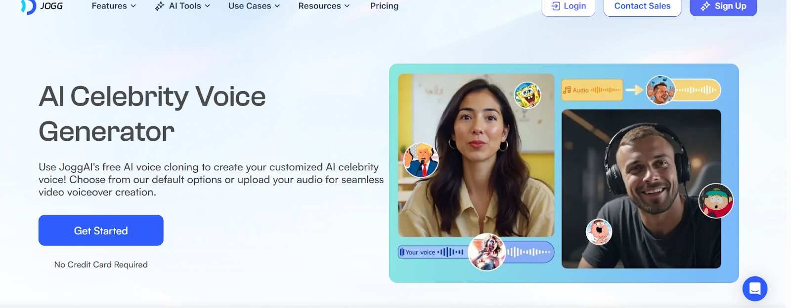 JoggAI - Best Free AI Celebrity Voice Generator