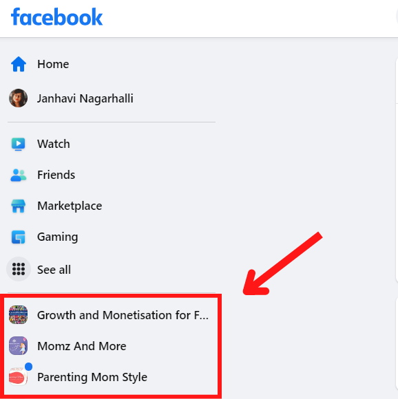 open up the group you would like post