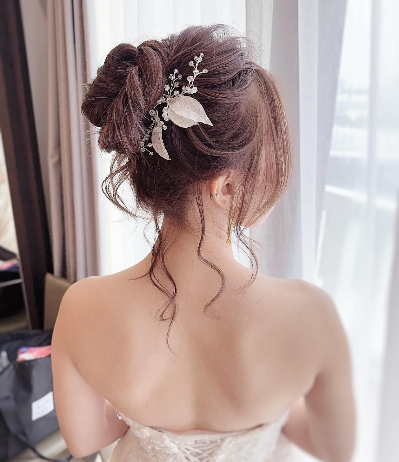 Bridal Updos for Medium Hair