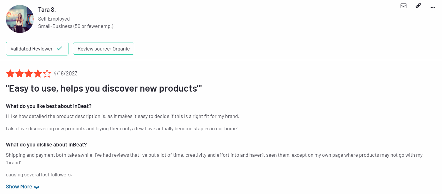 inBeat user review