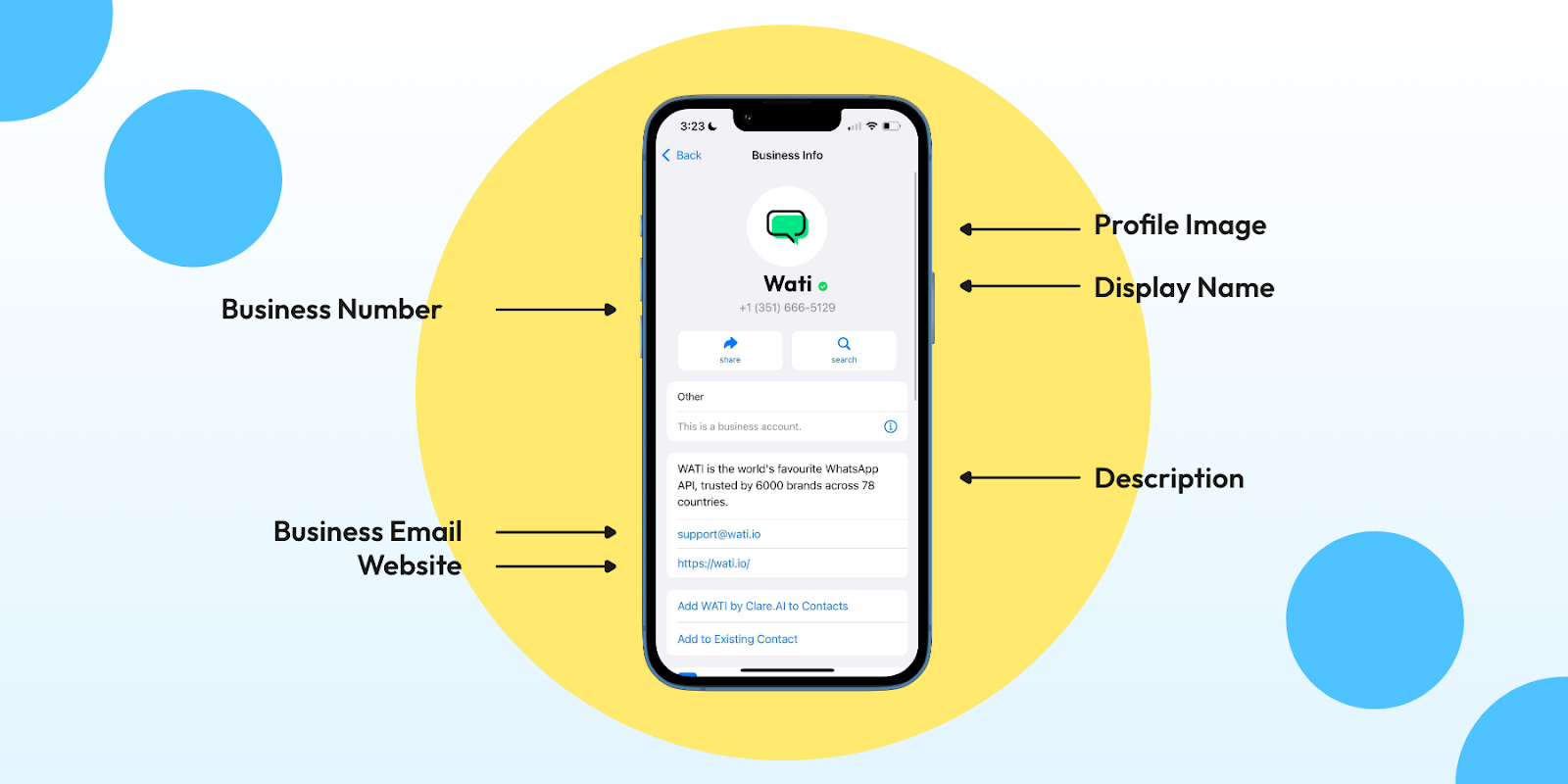 categories of a WhatsApp Business Account