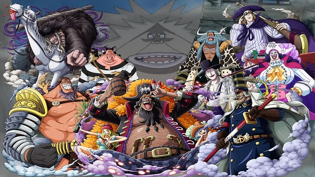 The 18 Strongest One Piece Crews |  The Blackbeard Pirate Fleet | AnimeKing 