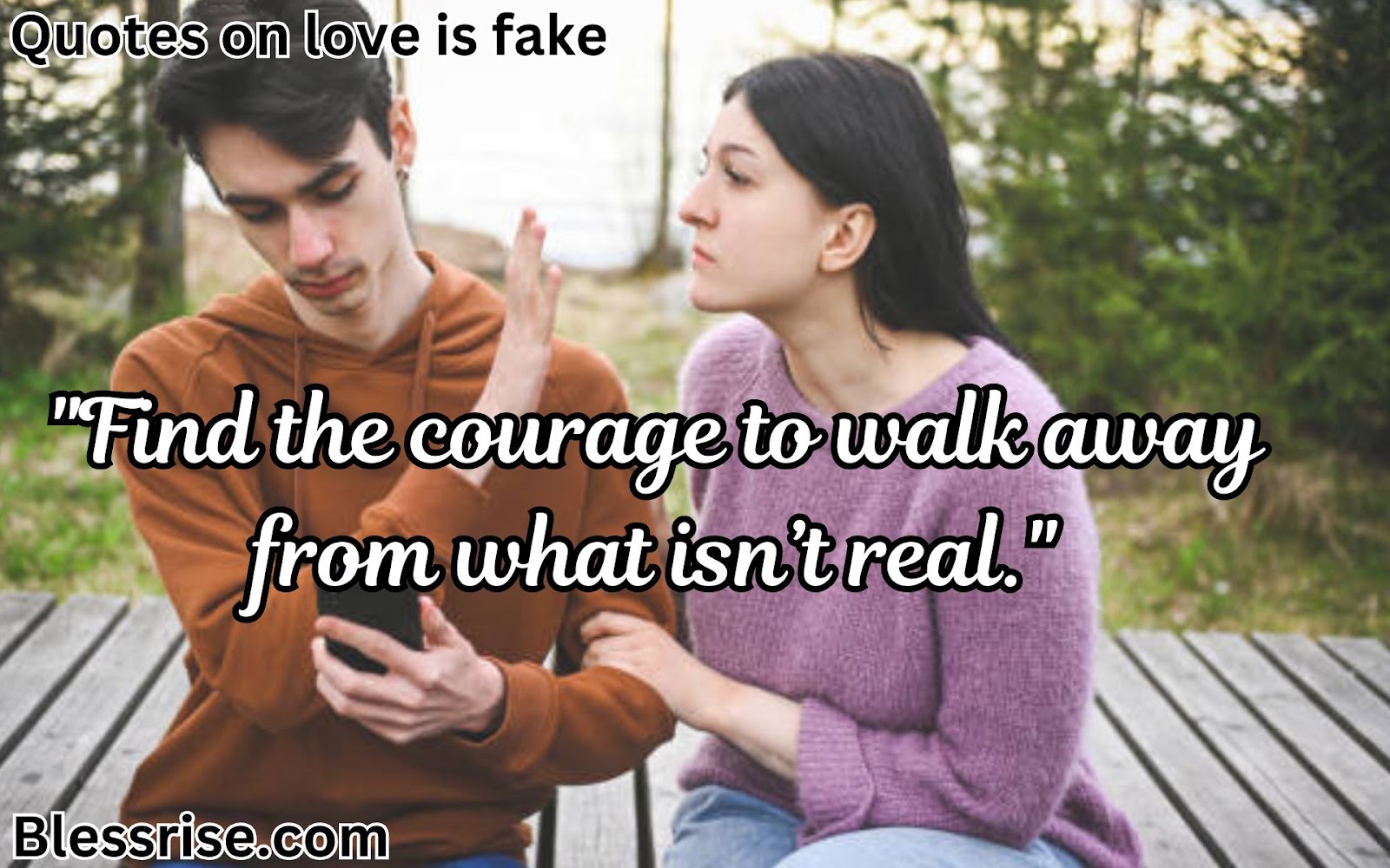 Heartbroken Quotes on love is fake