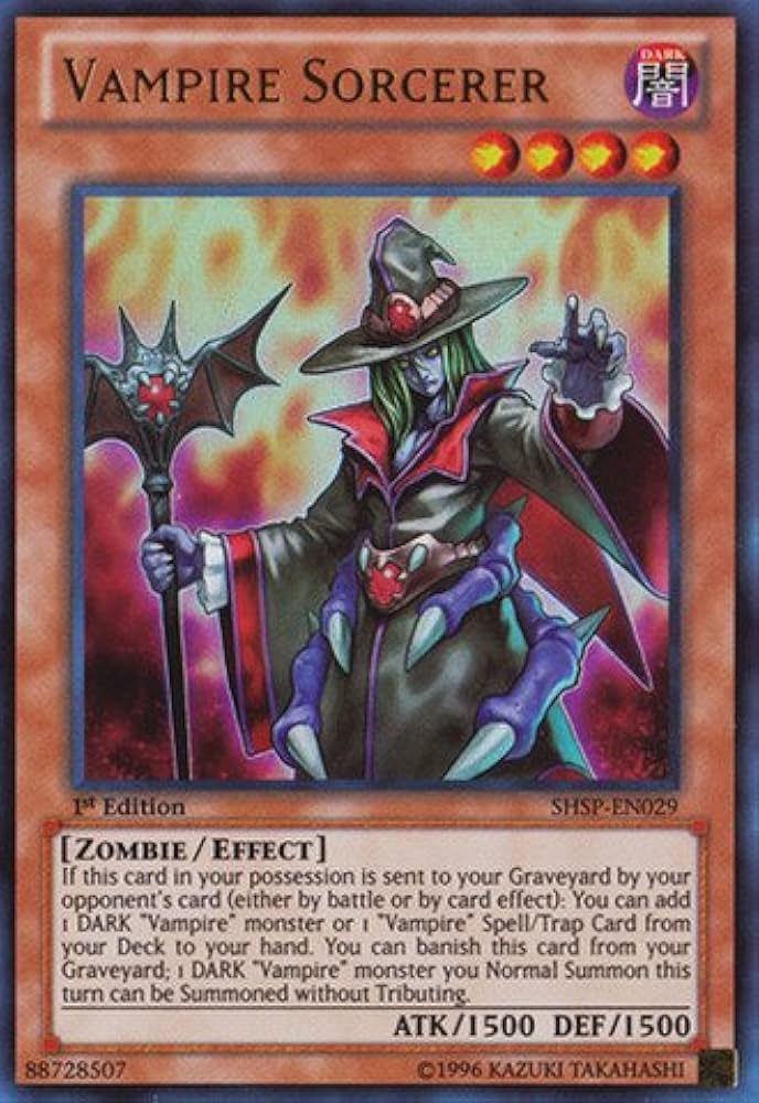 Yu-Gi-Oh! - Vampire Sorcerer (SHSP-EN029) - Shadow Specters - 1st Edition -  Ultra Rare