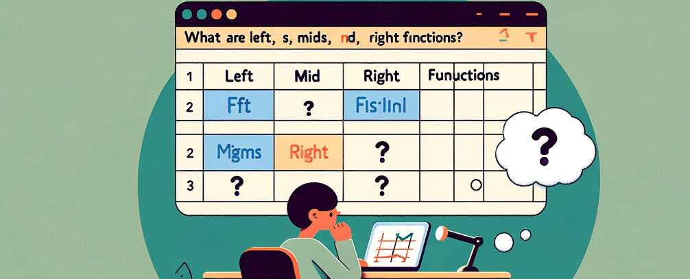 What are LEFT, MID, and RIGHT Functions