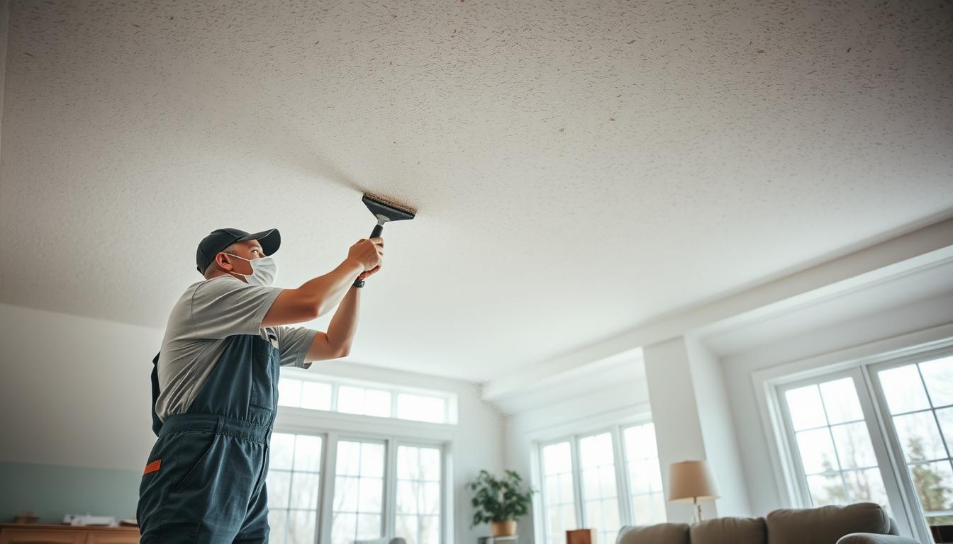 professional popcorn ceiling removal