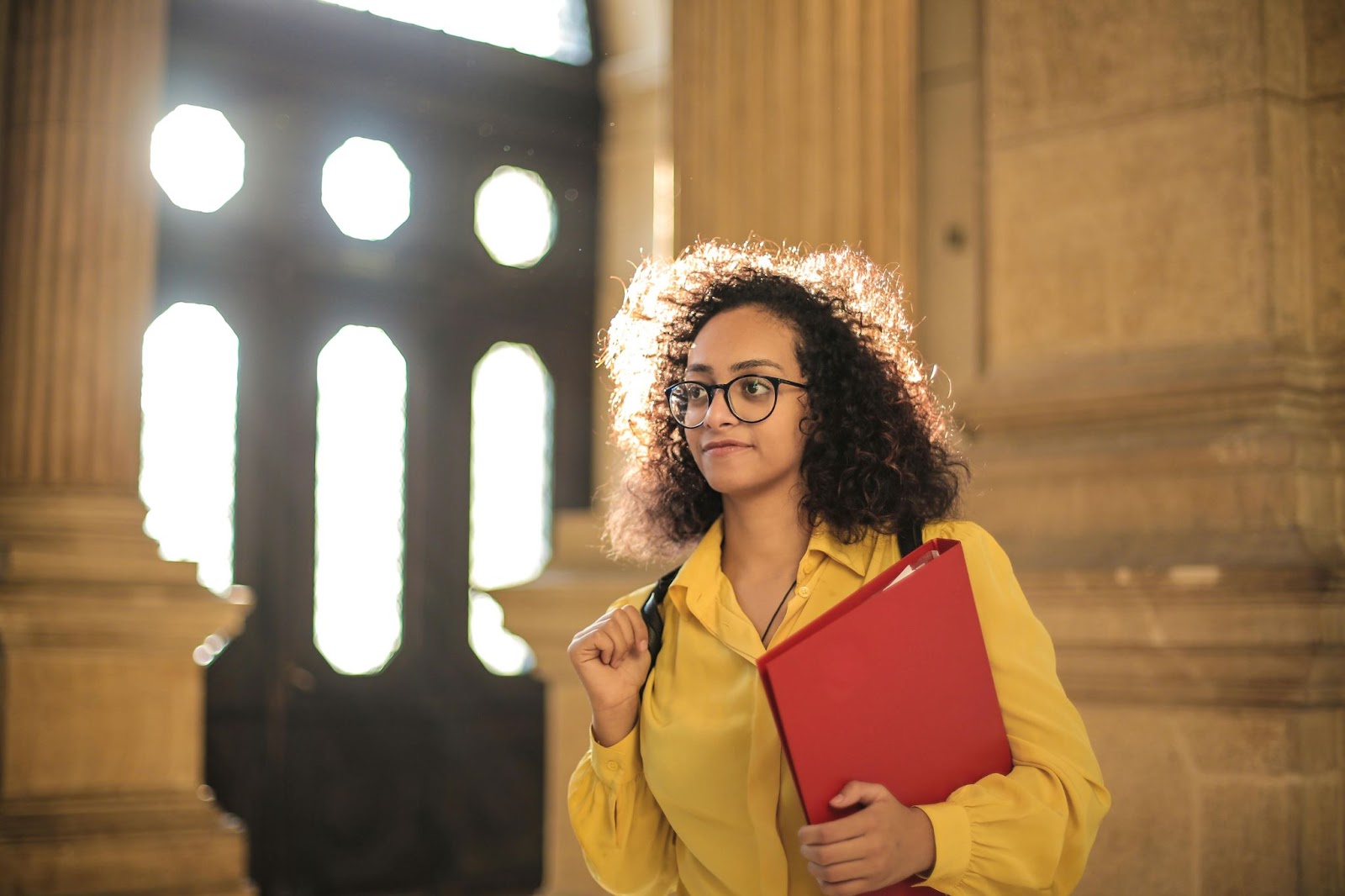 A female college student