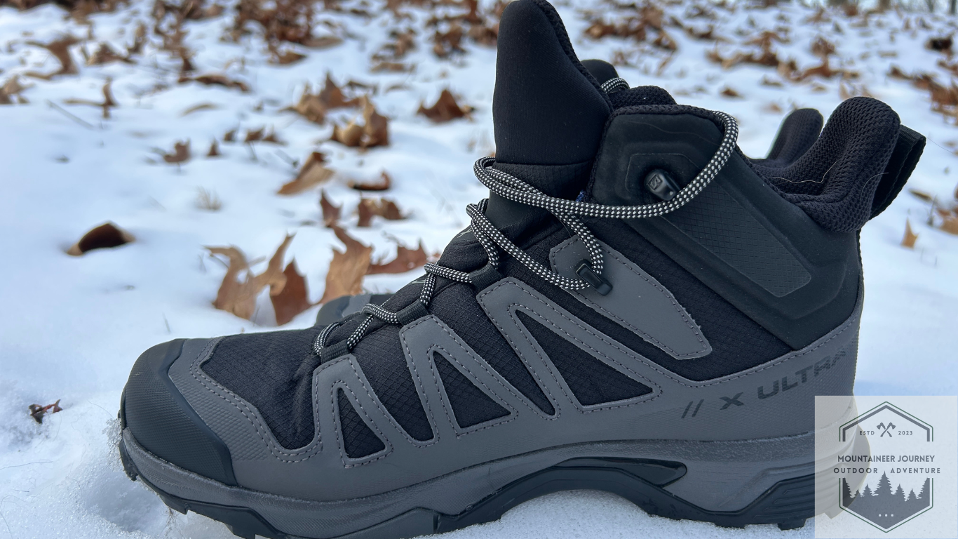 Side view of the X Ultra Mid In The Snow
