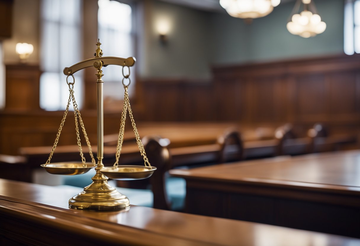 A scale tipping heavily in favor of the plaintiff in a courtroom setting