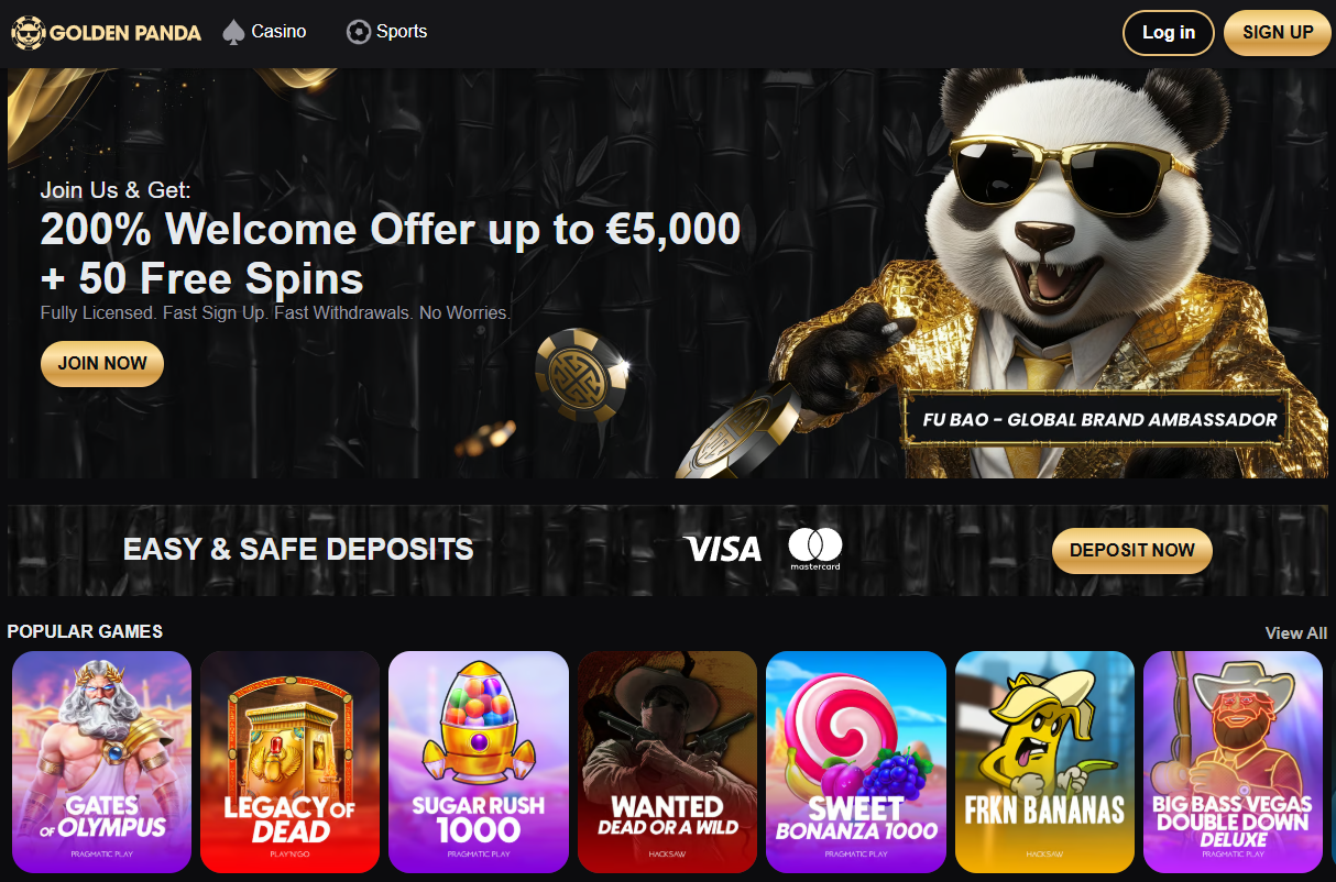 golden panda online casino
