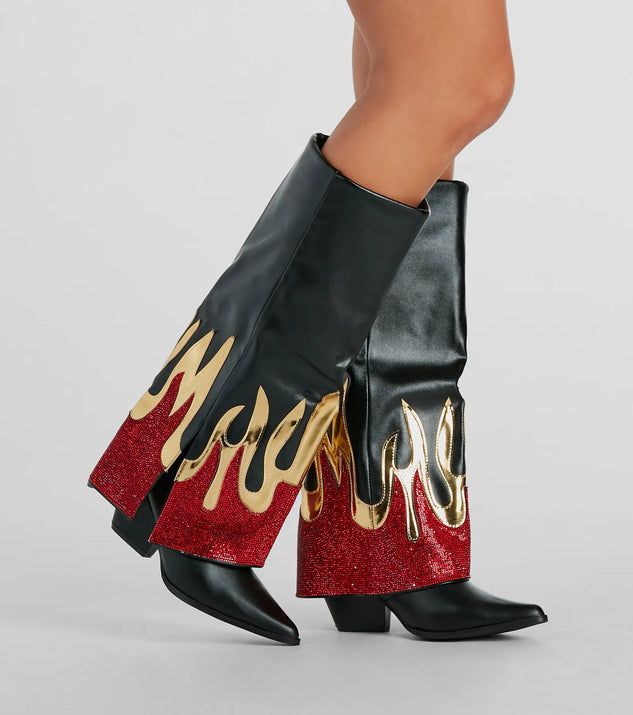 Koi Goth Cowgirl Boots front