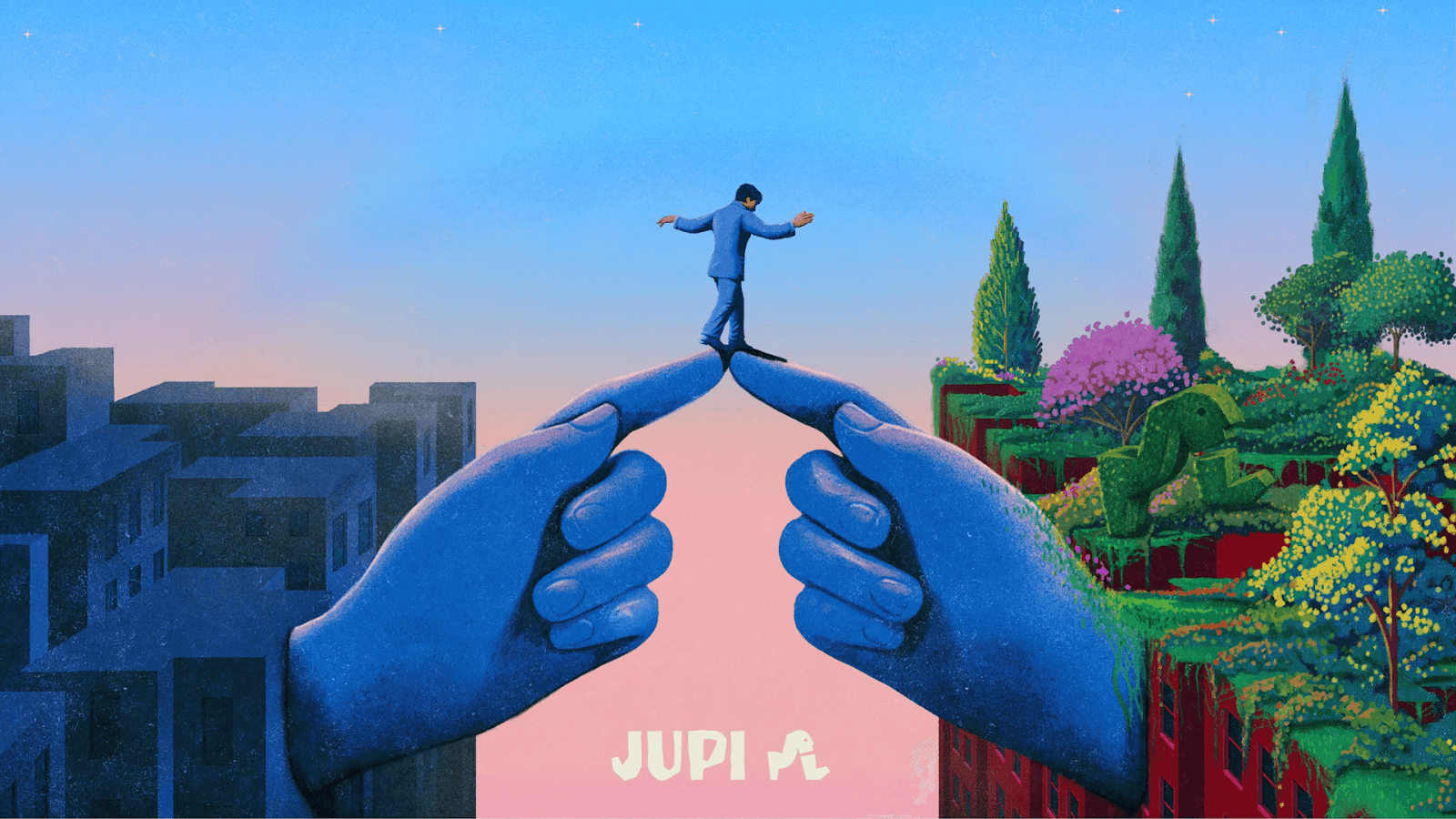 Image from the Jupi: Surreal Simplicity in Branding & Visuals article on Abduzeedo