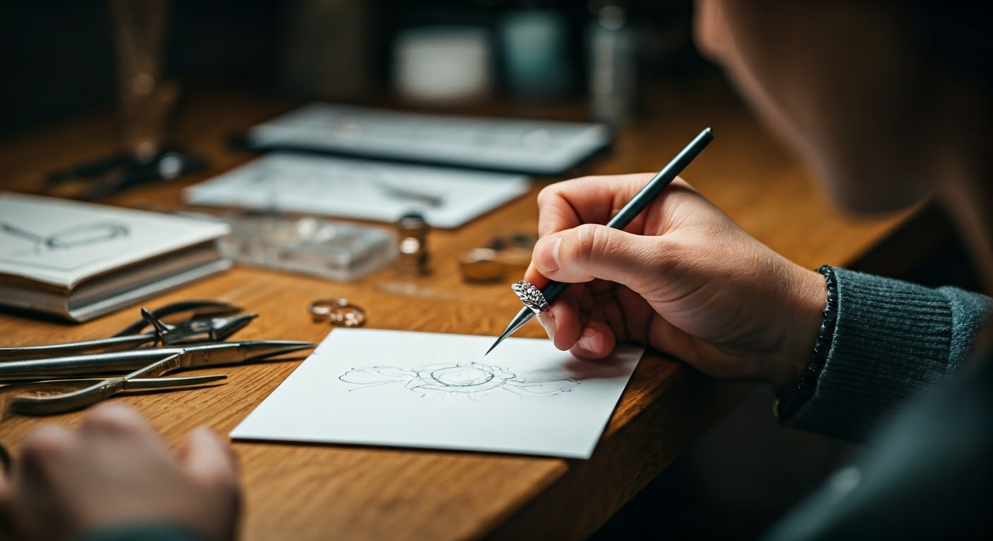 Custom designing an engagement ring