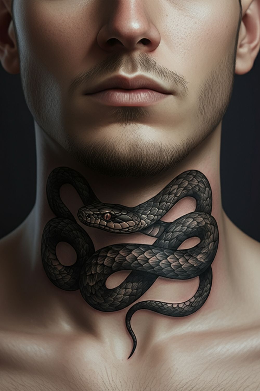 Snake Throat Tattoo