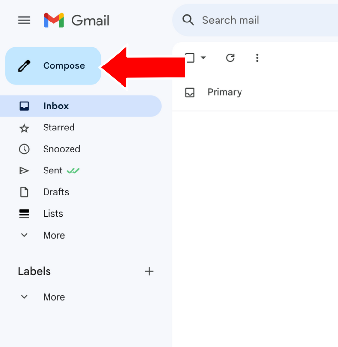 Compose button in Gmail