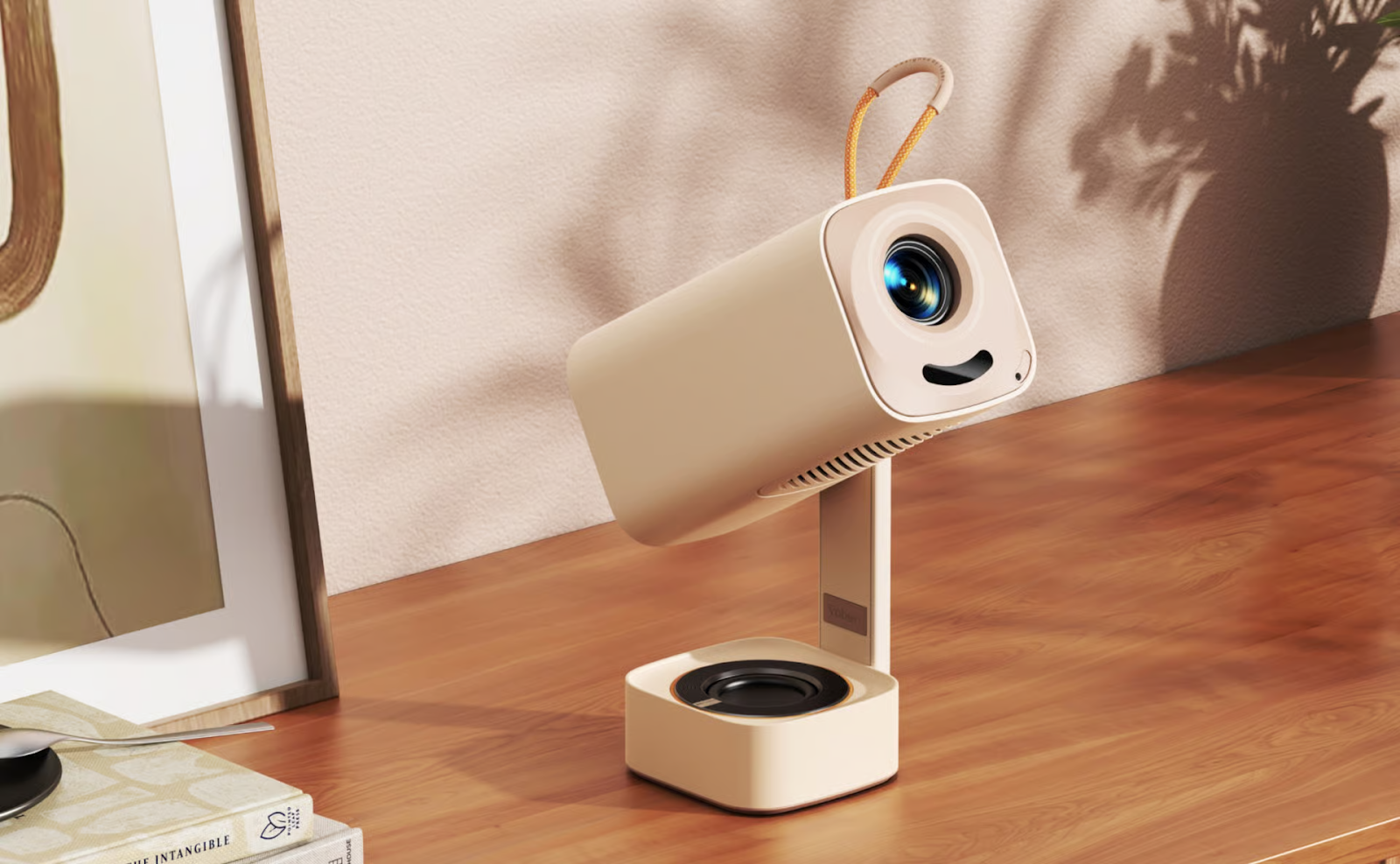 Yaber T1 Pro projector on desk.