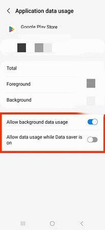 disable  data saver