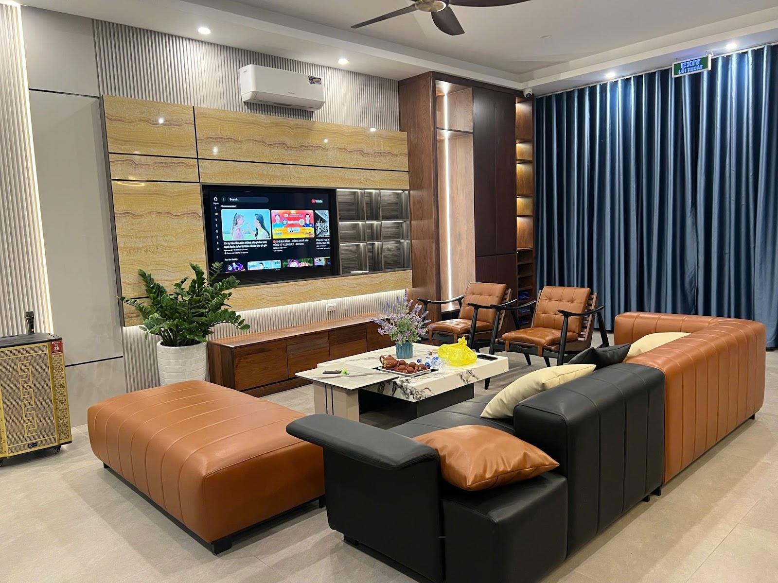 Không gian rộng rãi của villa A7-15 có thể đáp ứng nhóm lớn đến 27 người với đầy đủ tiện nghi