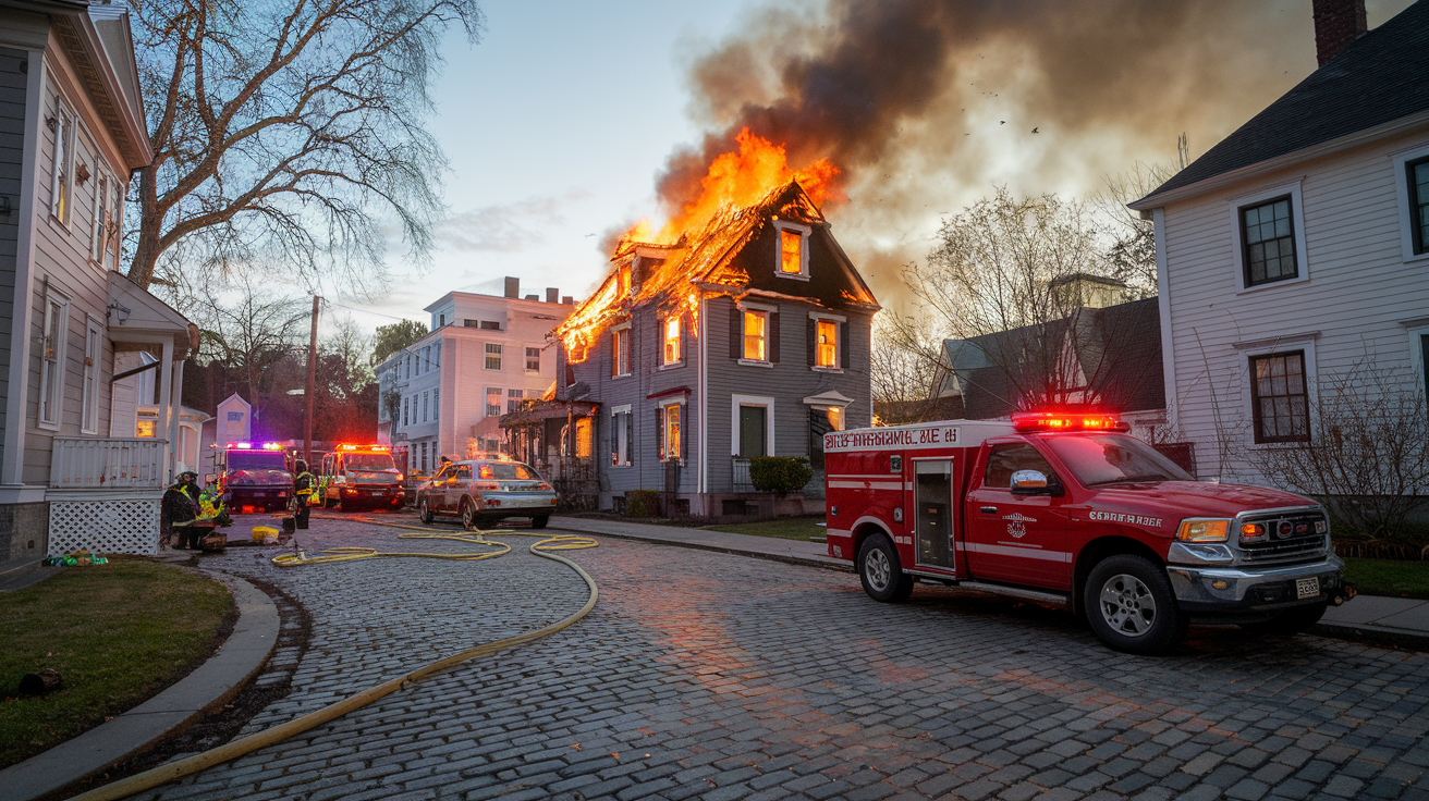 House Fire Cobblestone Road Longmeadow​