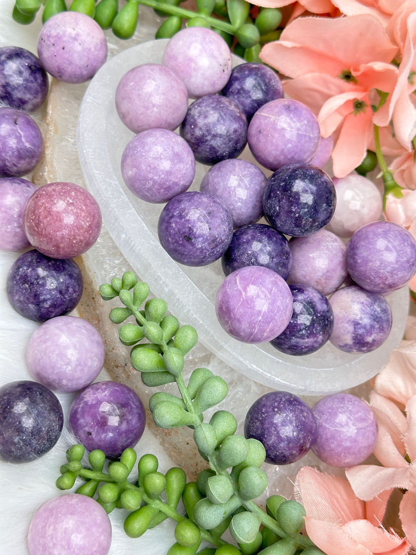 purple stones