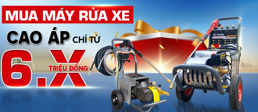 Điện máy Lucky - Đại lý máy rửa xe giá rẻ công nghệ Italy