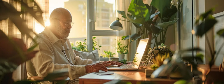 a condo owner in savannah, ga reviews insurance policy details with an advisor.