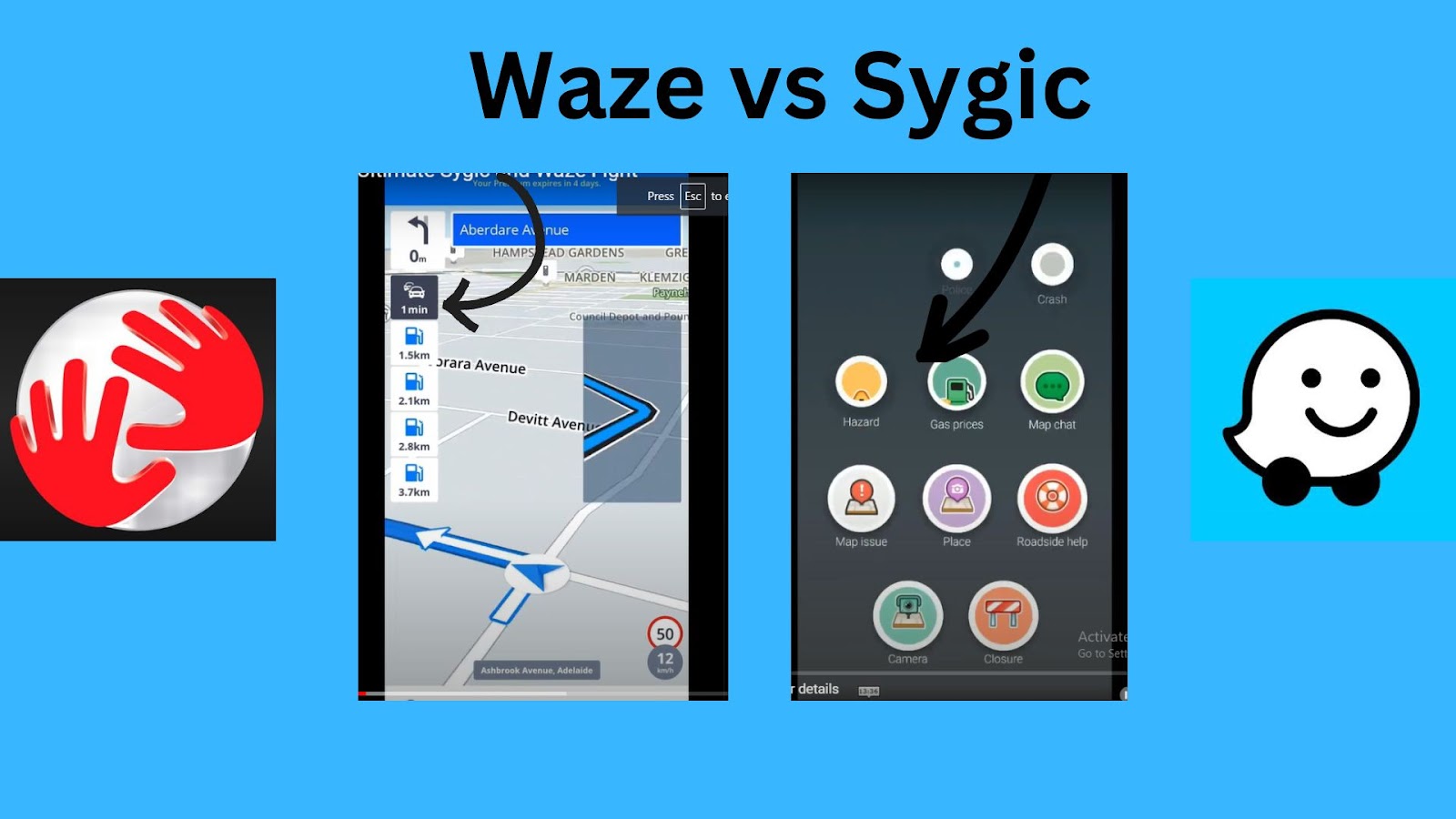 waze vs sygic speed limit feature