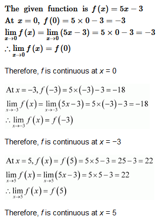 chapter 5-Continuity & Differentiability Exercise 5.1